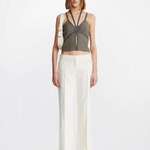 SUSPENDED HARNESS TOP IN GRAY