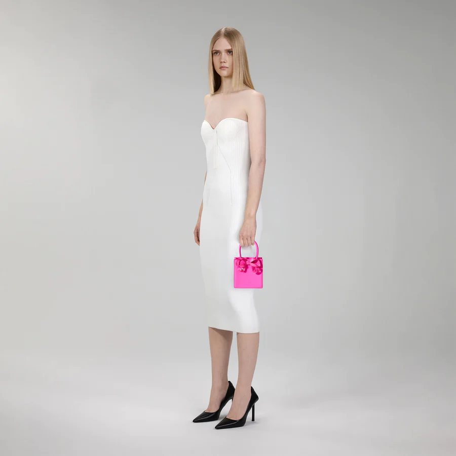 Pink Bow Mini Tote Bag