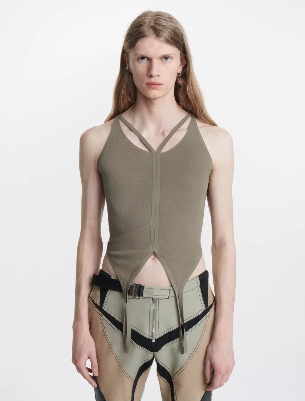 MORPH KNIT TANK IN SLATE