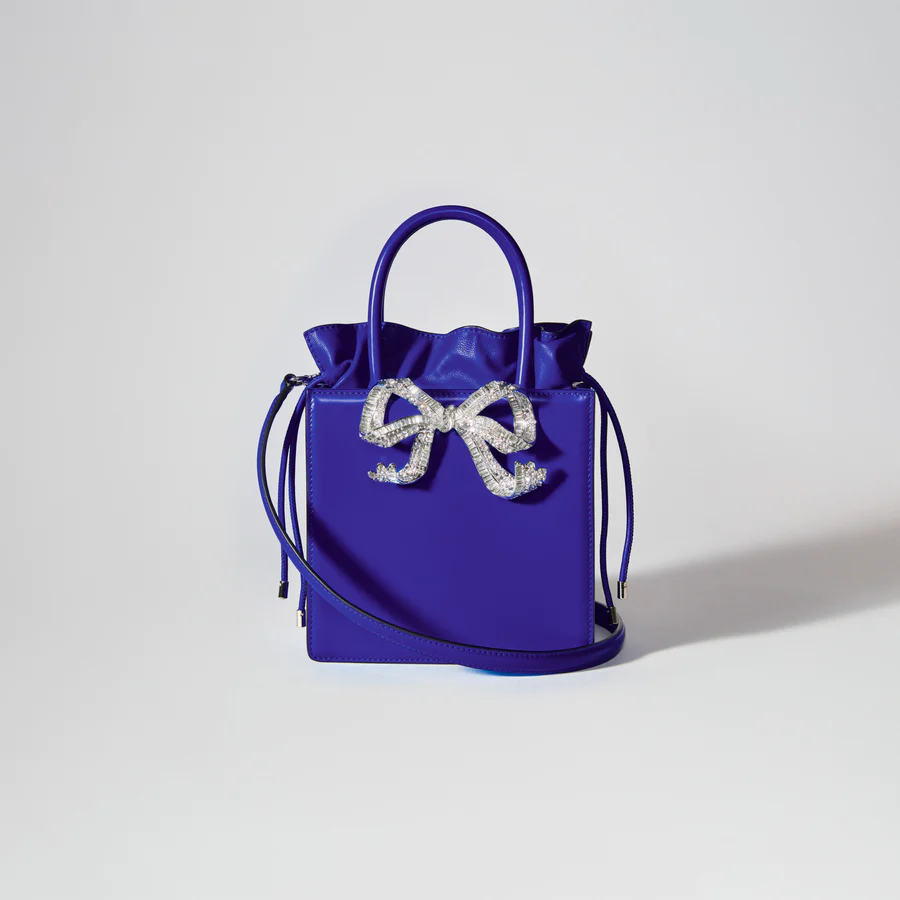 Blue Mini Tote Bow Bag