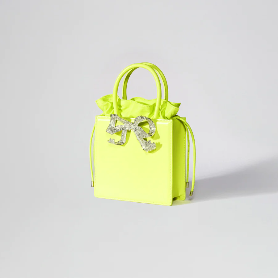 Lime Mini Tote Bow Bag