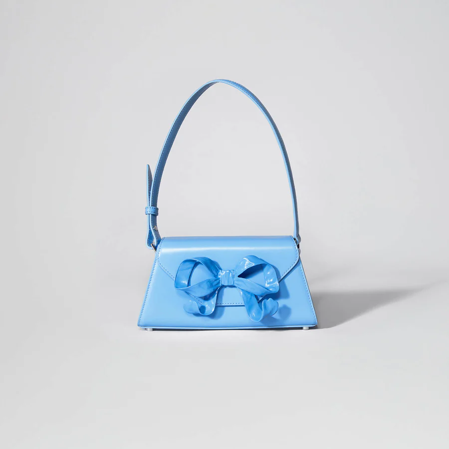 Blue Bow Mini Shoulder Bag
