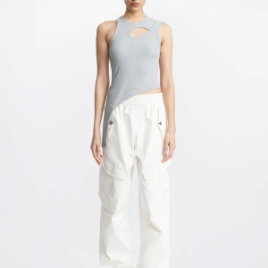 BONE MARLE TANK IN GRAY