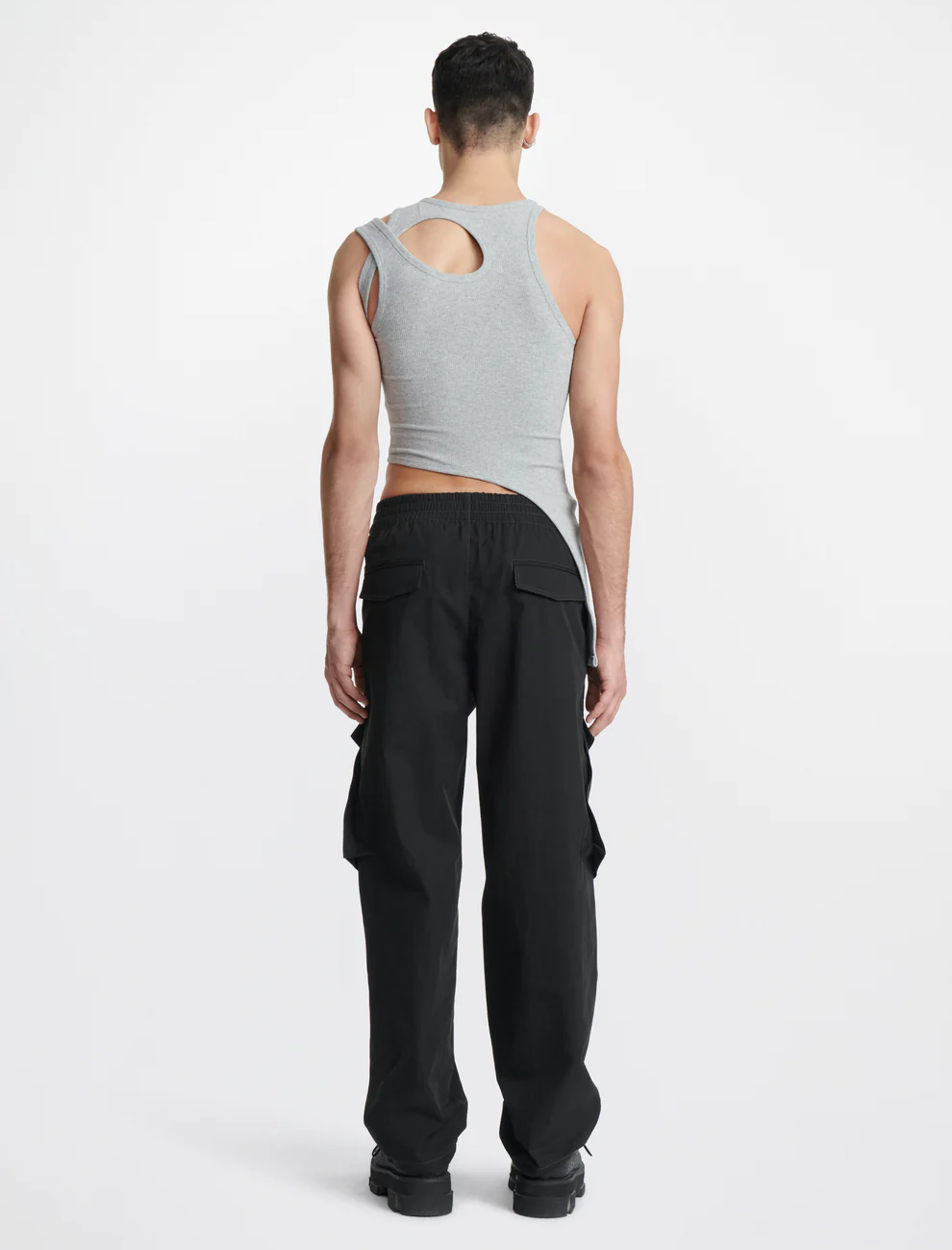 BONE MARLE TANK IN GRAY