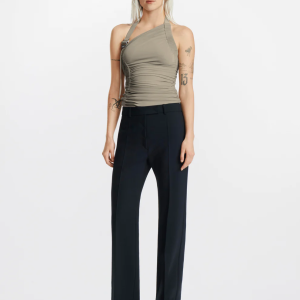 GATHERED TANK IN SLATE
