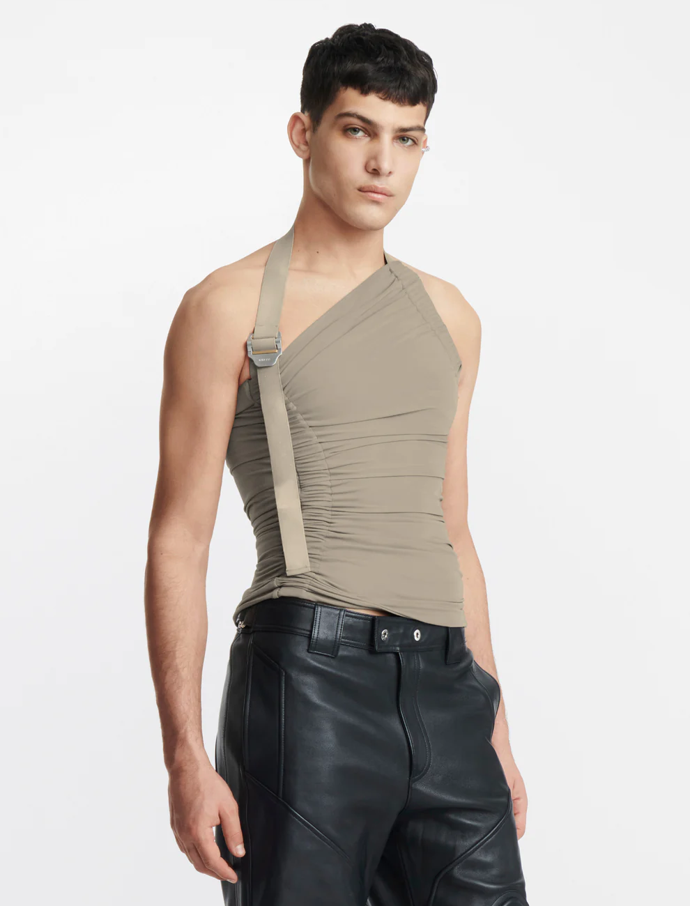 GATHERED TANK IN SLATE