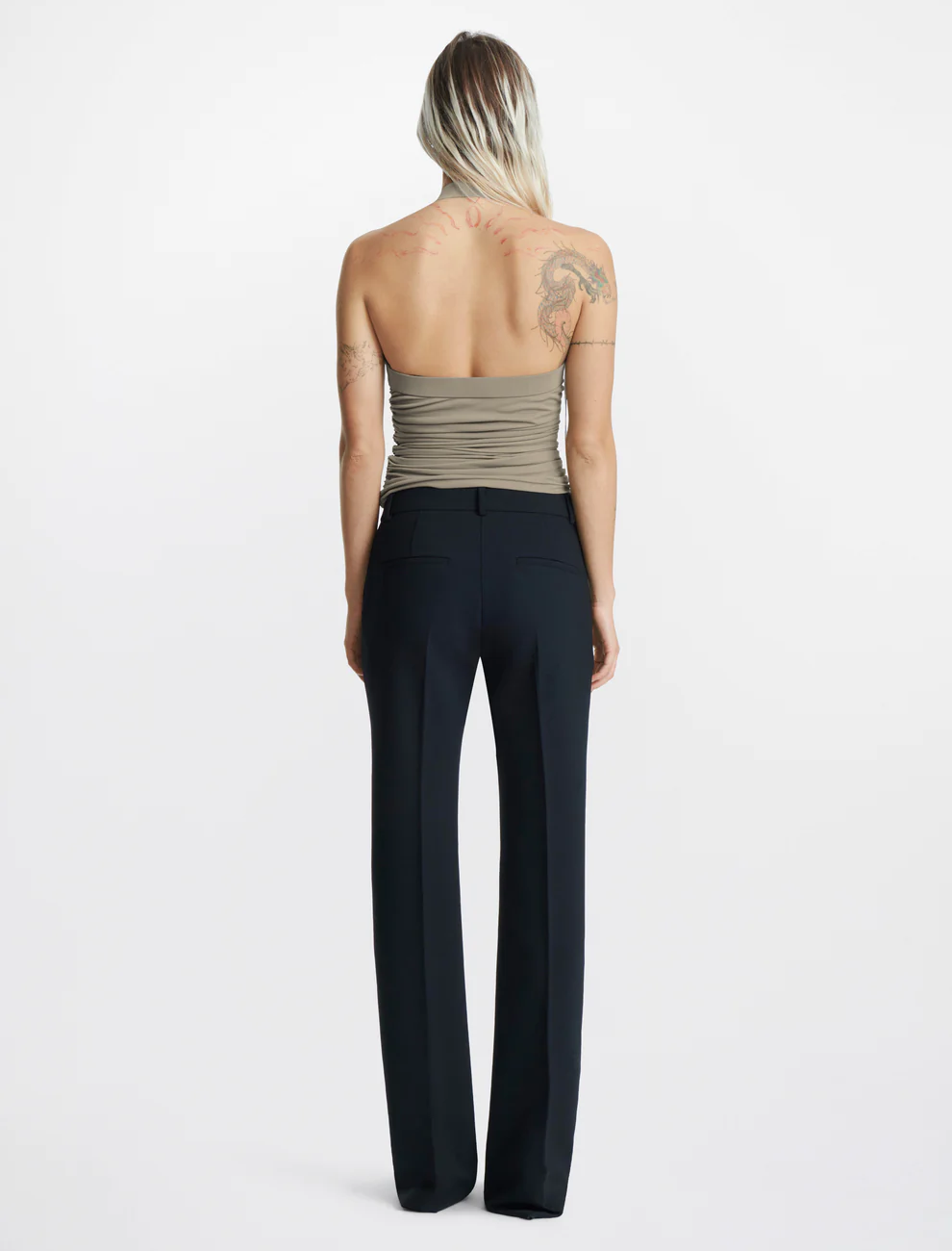 GATHERED TANK IN SLATE