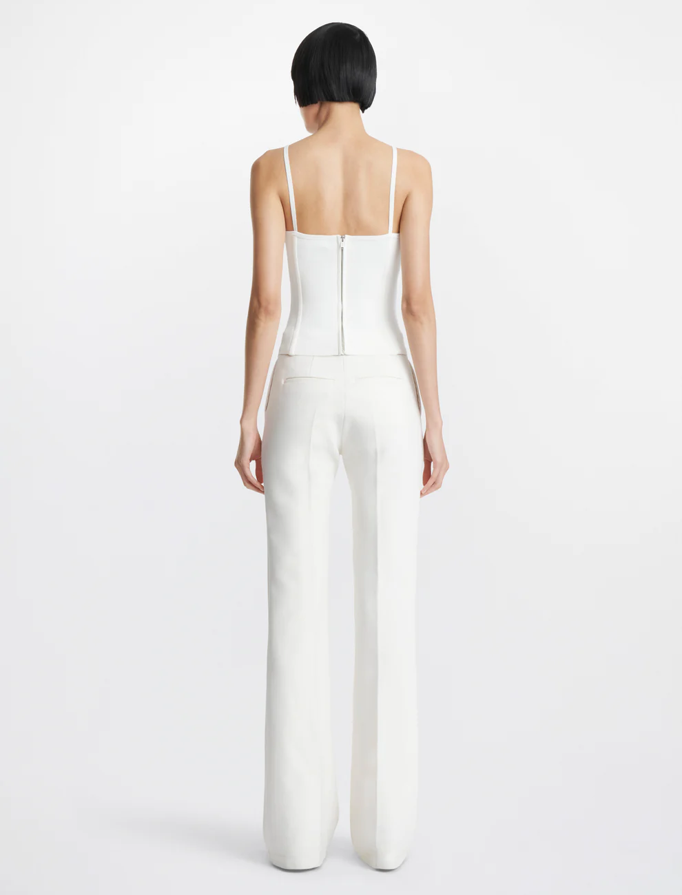 MODULAR DARTING CORSET IN WHITE