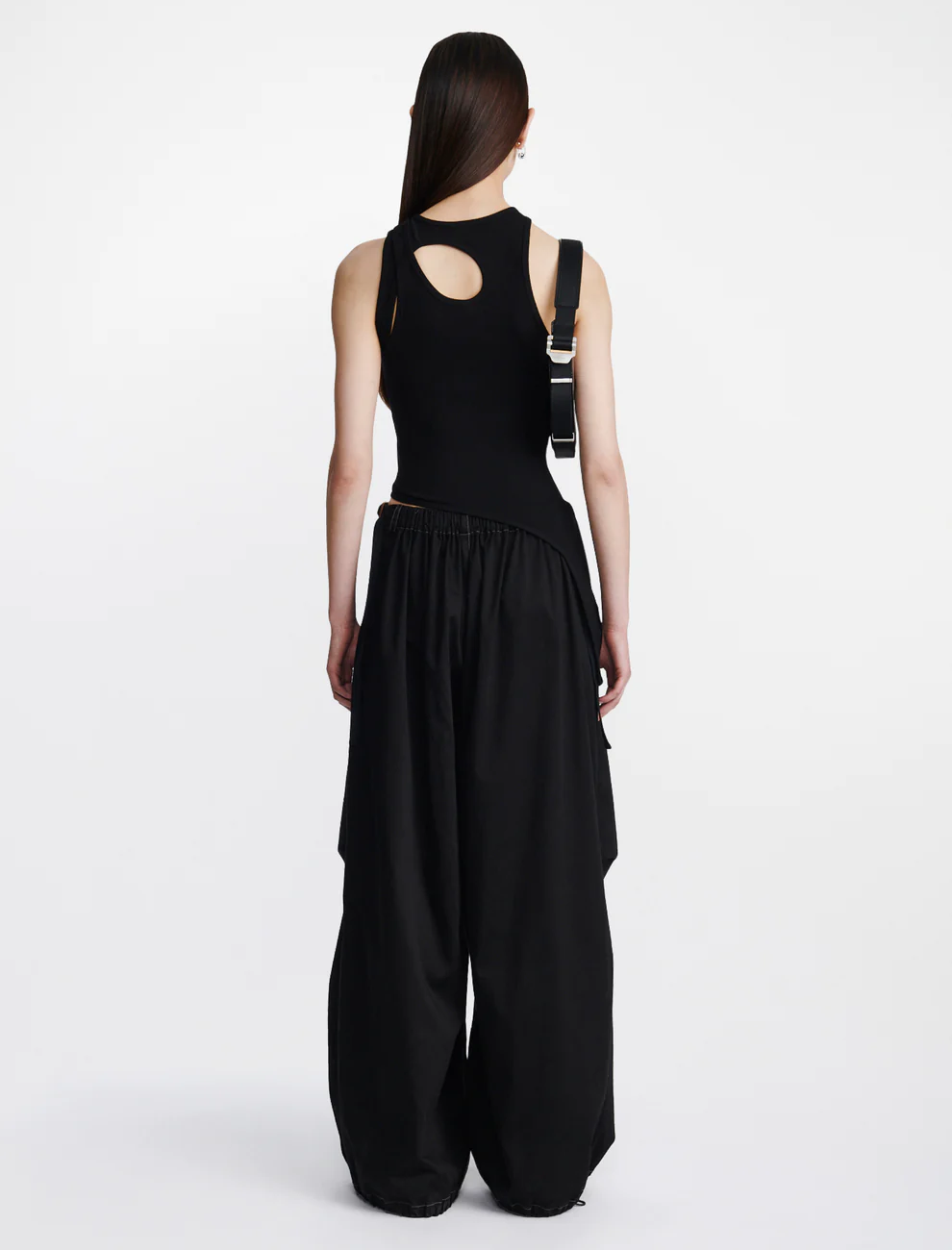 BONE MARLE TANK IN BLACK