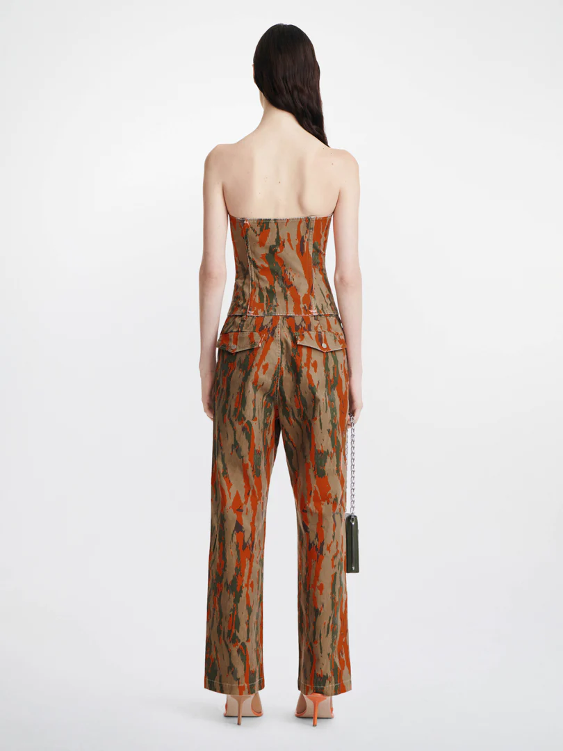 V-WIRE CAMO CORSET EARTH