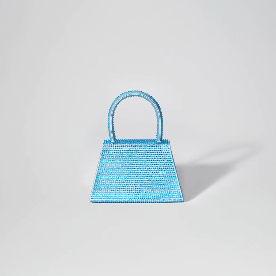 The Bow Micro in Blue Rhinestone