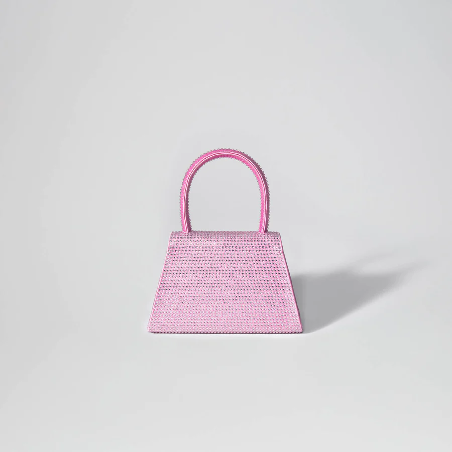 The Bow Micro in Pink Rhinestone