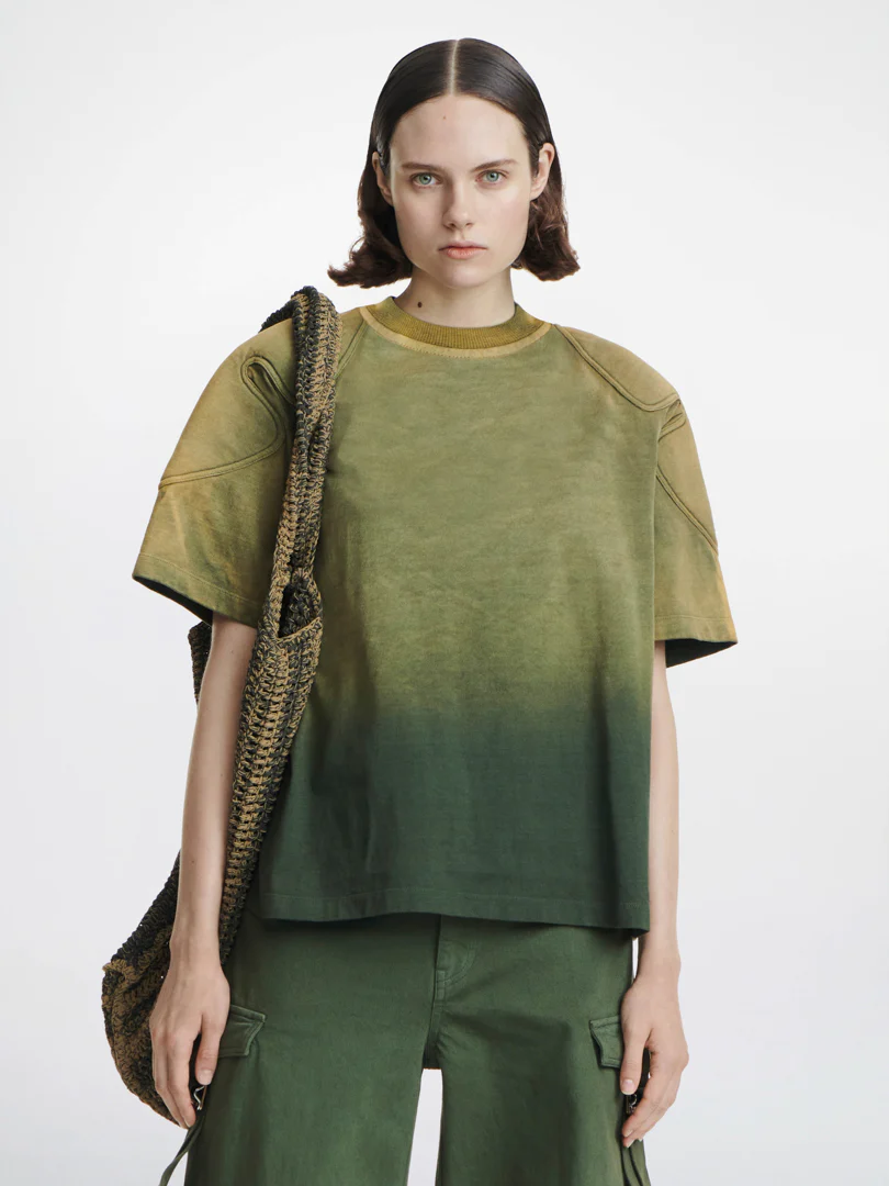 SUNFADE PADDED TEE - MILITARY GREEN