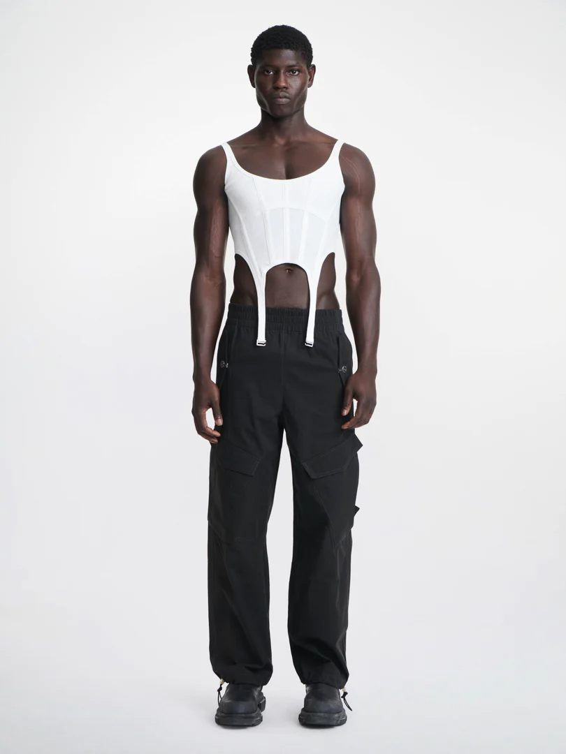 COMBAT CORSET TANK - IVORY