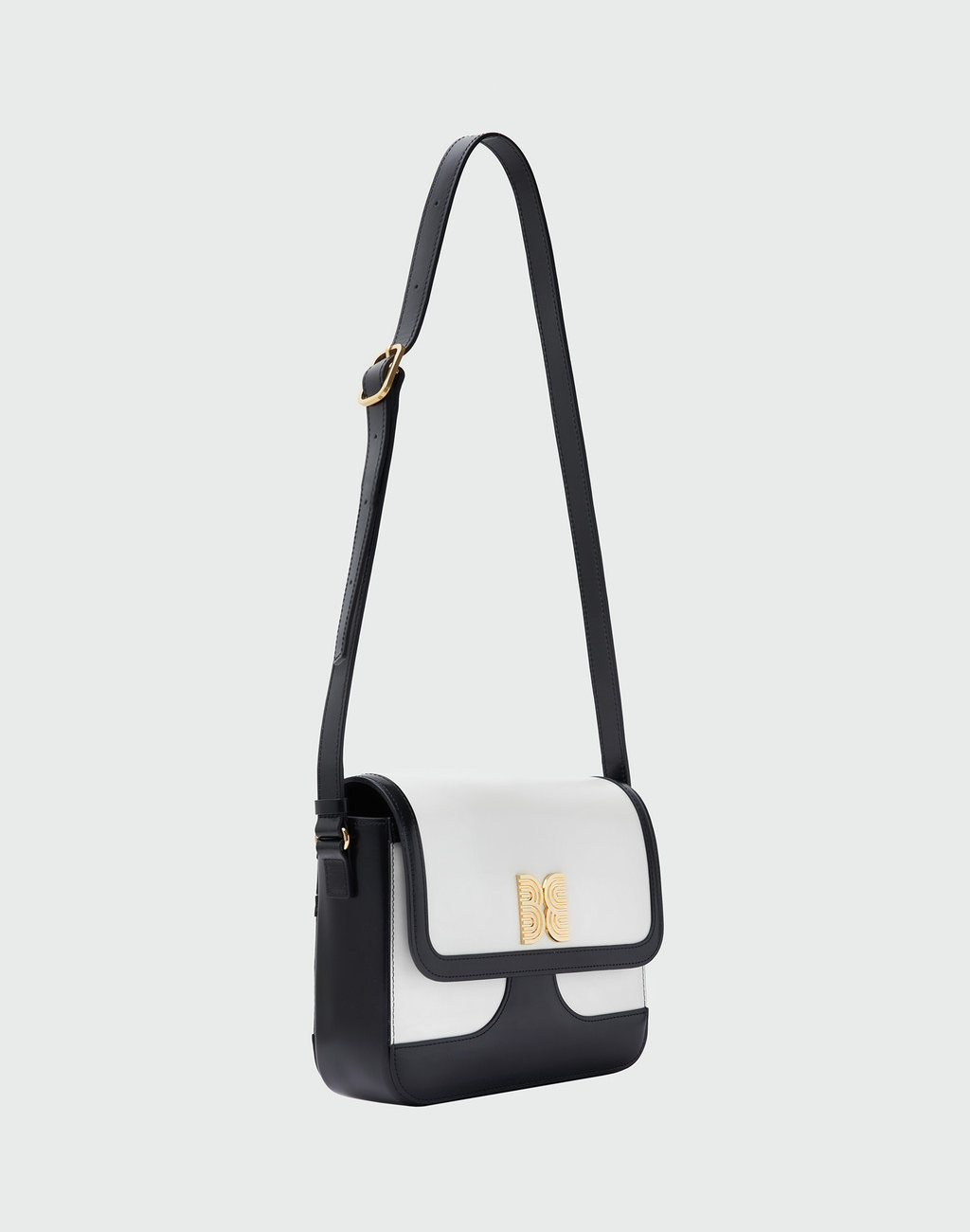 HESTIA Square Bag - Ivory/Black