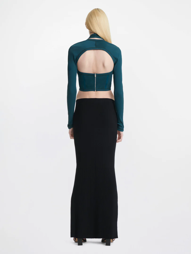 MODULAR CORSET TOP IN BLUE