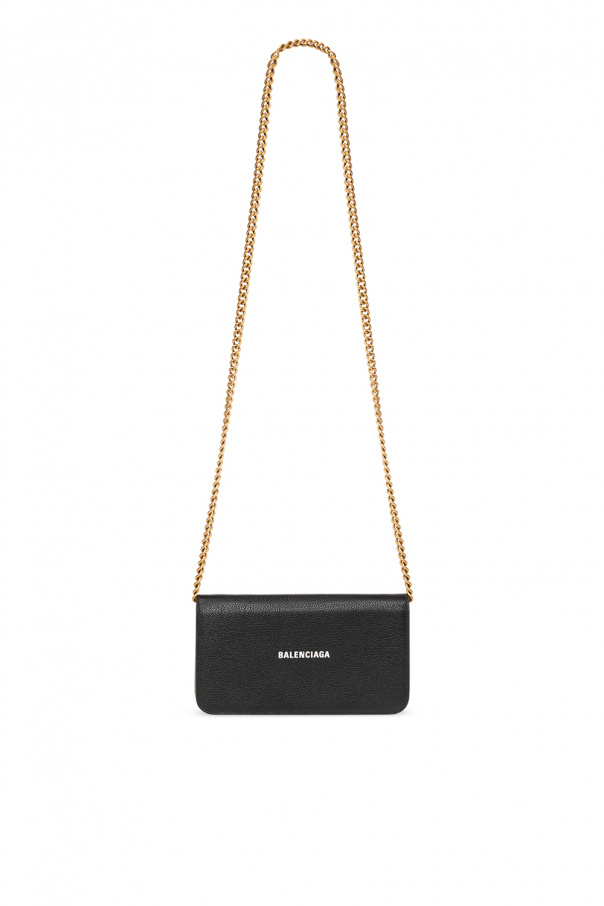 BALENCIAGA BLACK WALLET WITH CHAIN