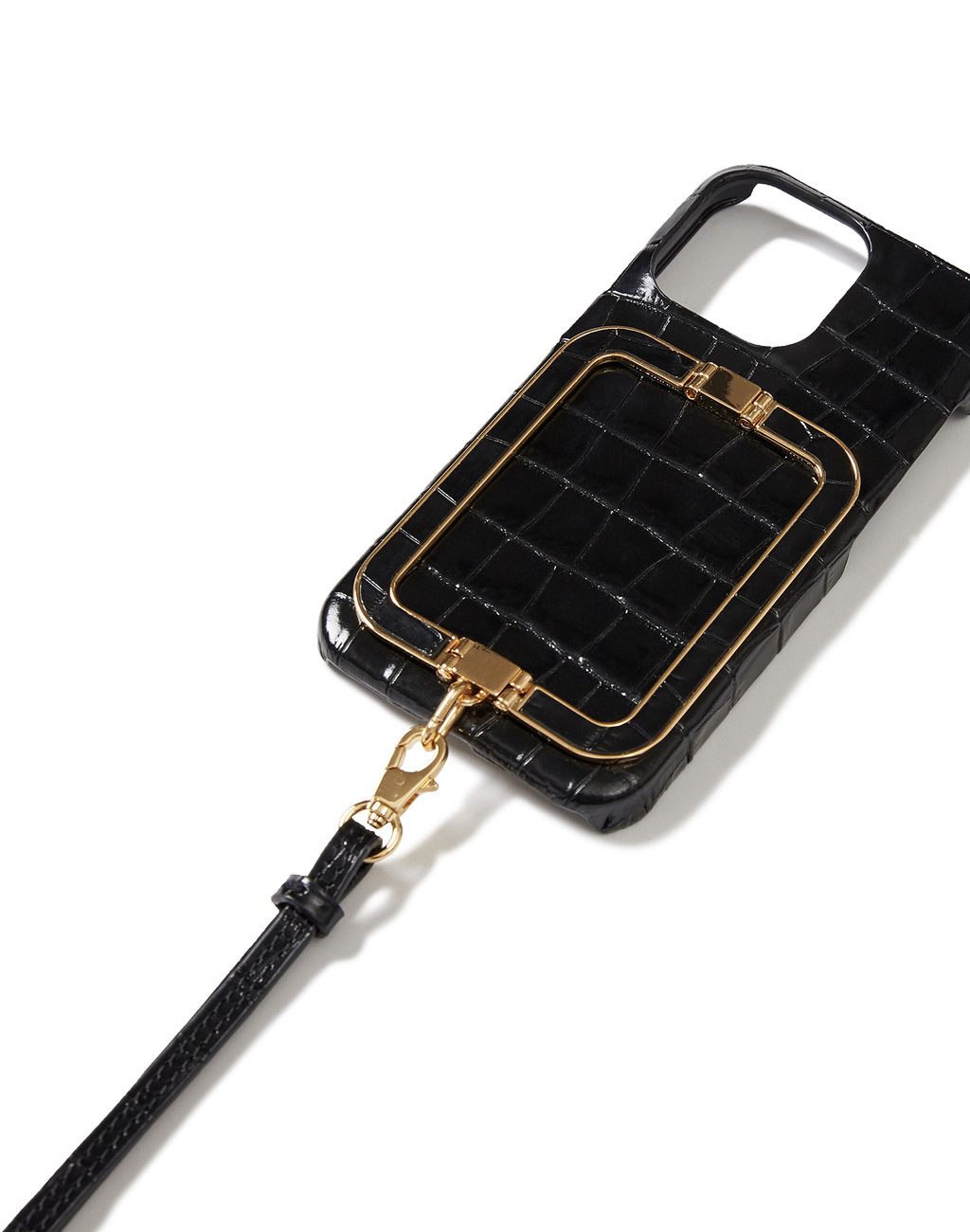 Phone Case with Leather Strap Z-Black