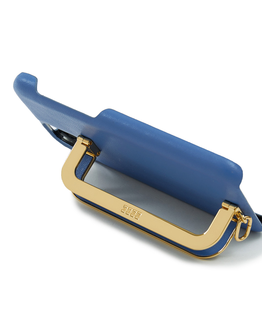 Phone Case with Leather Strap Liney Blue  