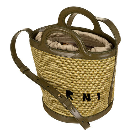  Tropicalia Raffia Small Bucke Women's Tote/Shoulder Bag