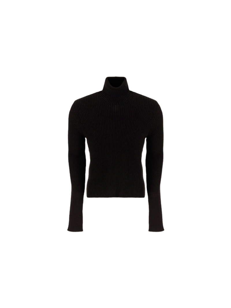 Men's Black Other Materials Sweater