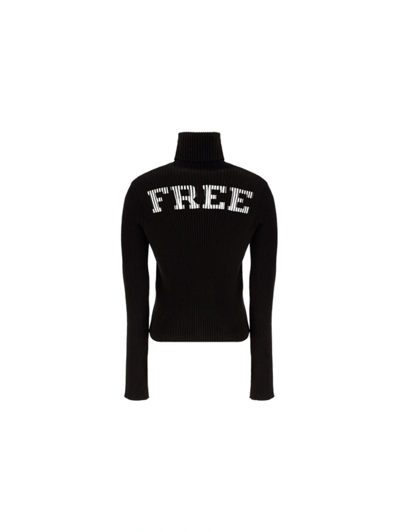 Men's Black Other Materials Sweater