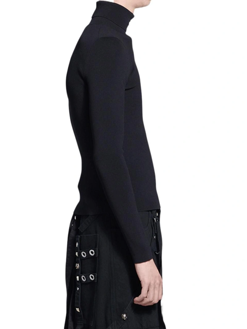 Men's Black Other Materials Sweater