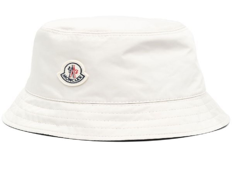 Logo patch reversible bucket hat