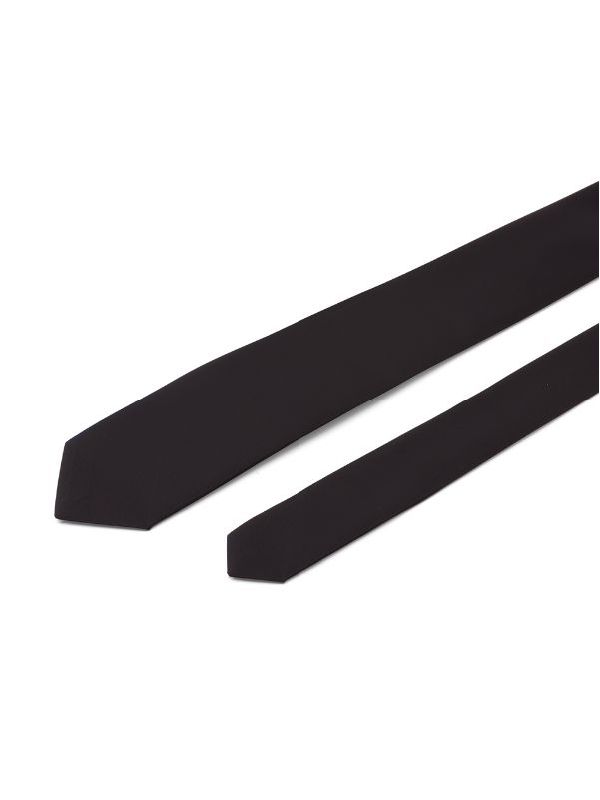 Triangular logo-embellished nylon tie