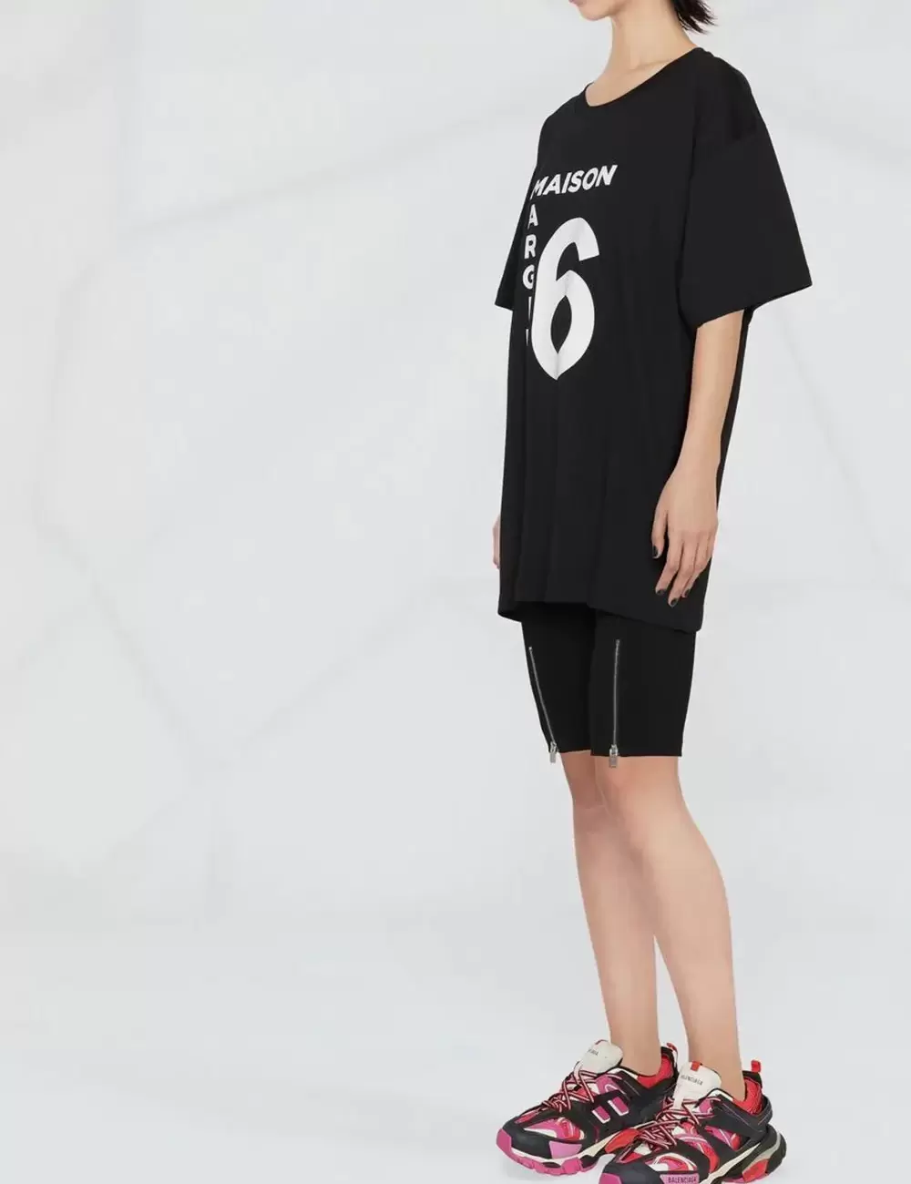 MM6 Maison Margiela Black Logo Print T-Shirt