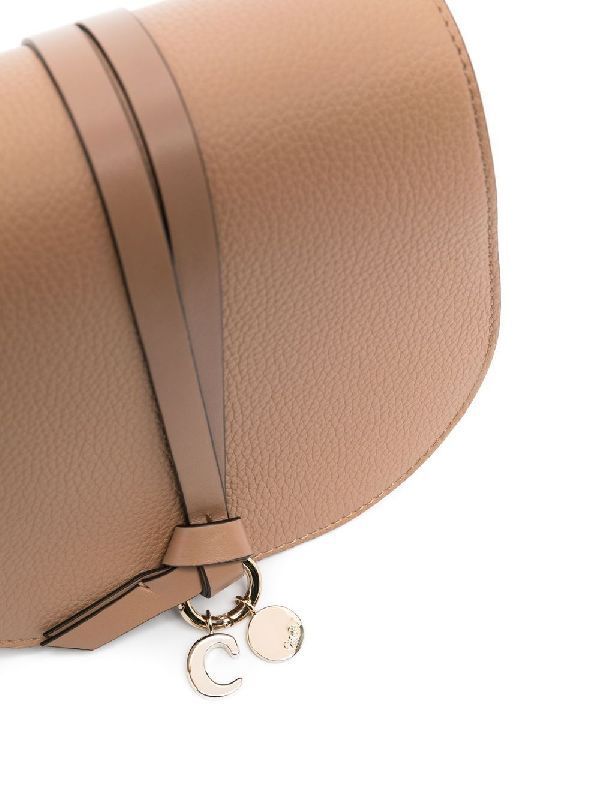 Leather Alphabet Crossbody Bag