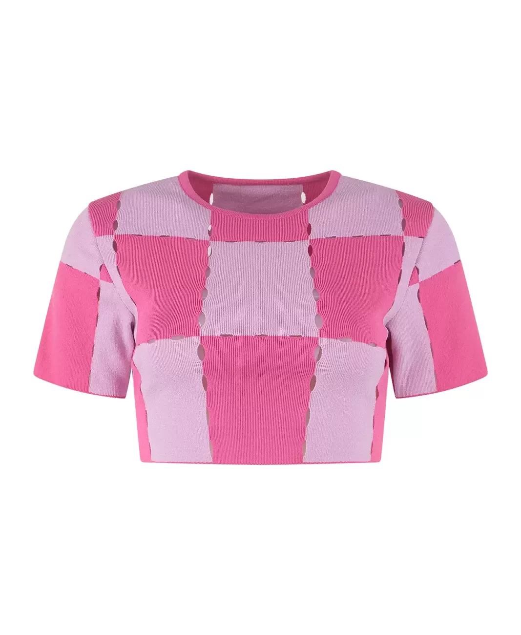 Jacquemus Patchwork Crewneck Cropped T-shirt