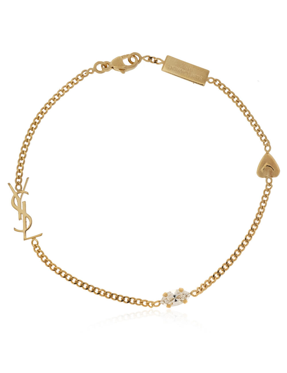 SAINT LAURENT GOLD BRASS BRACELET