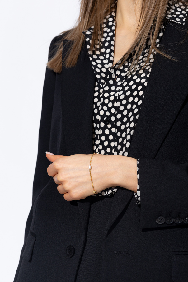 SAINT LAURENT GOLD BRASS BRACELET