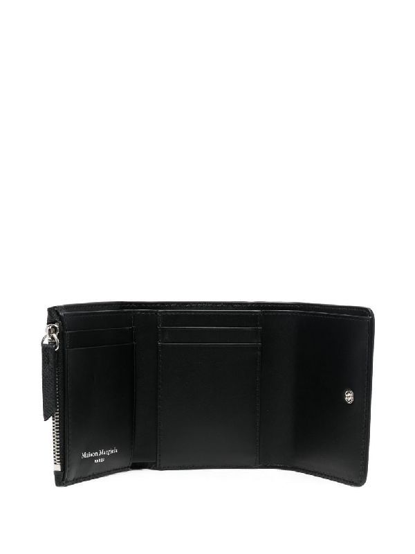 Stitch Embellished Calfskin Wallet