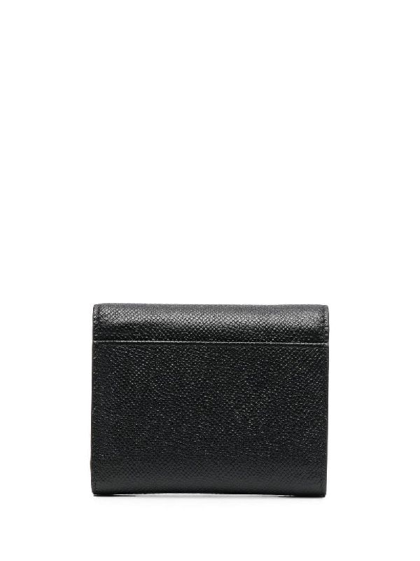 Stitch Embellished Calfskin Wallet