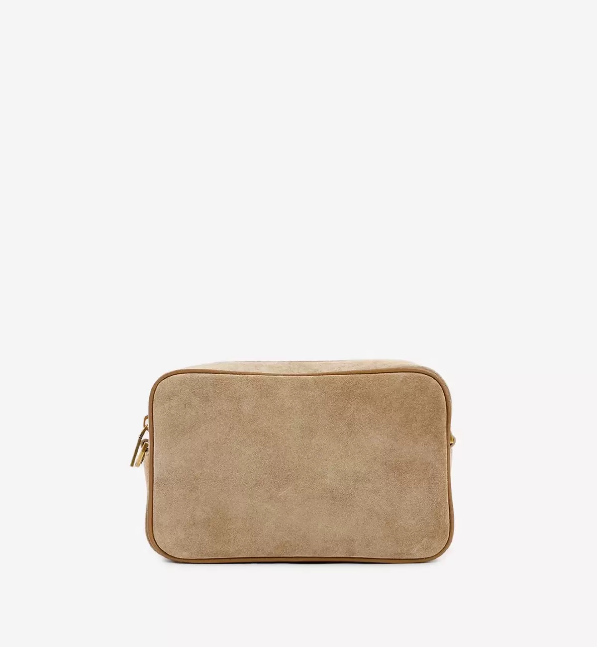 STAR LOGO SUEDE SHOULDER BAG