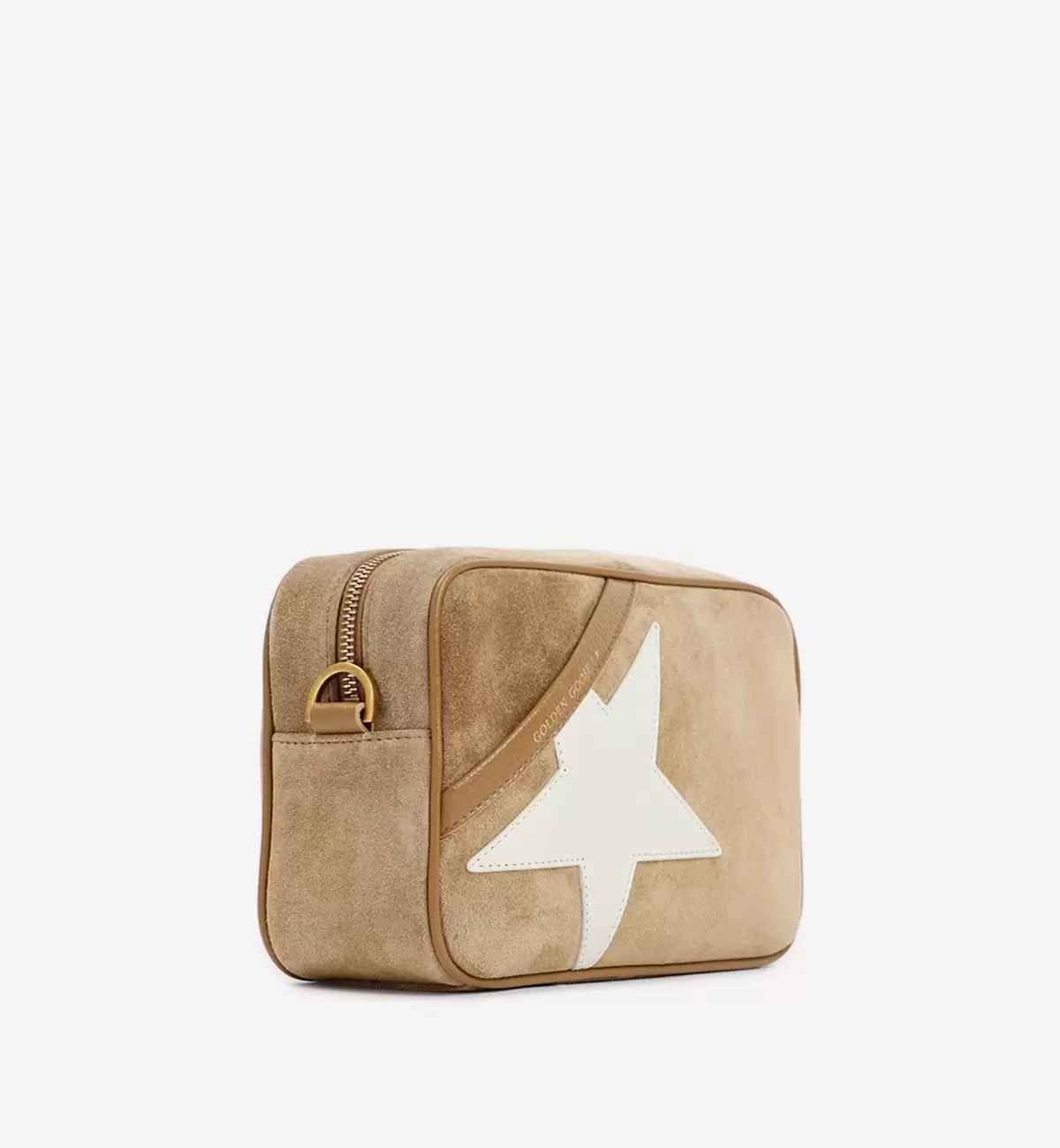 STAR LOGO SUEDE SHOULDER BAG
