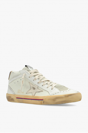 GOLDEN GOOSE WHITE ‘MID-STAR CLASSIC’ HIGH-TOP SNEAKERS