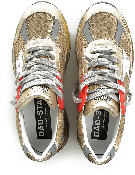 Women’s gold Dad-Star sneakers