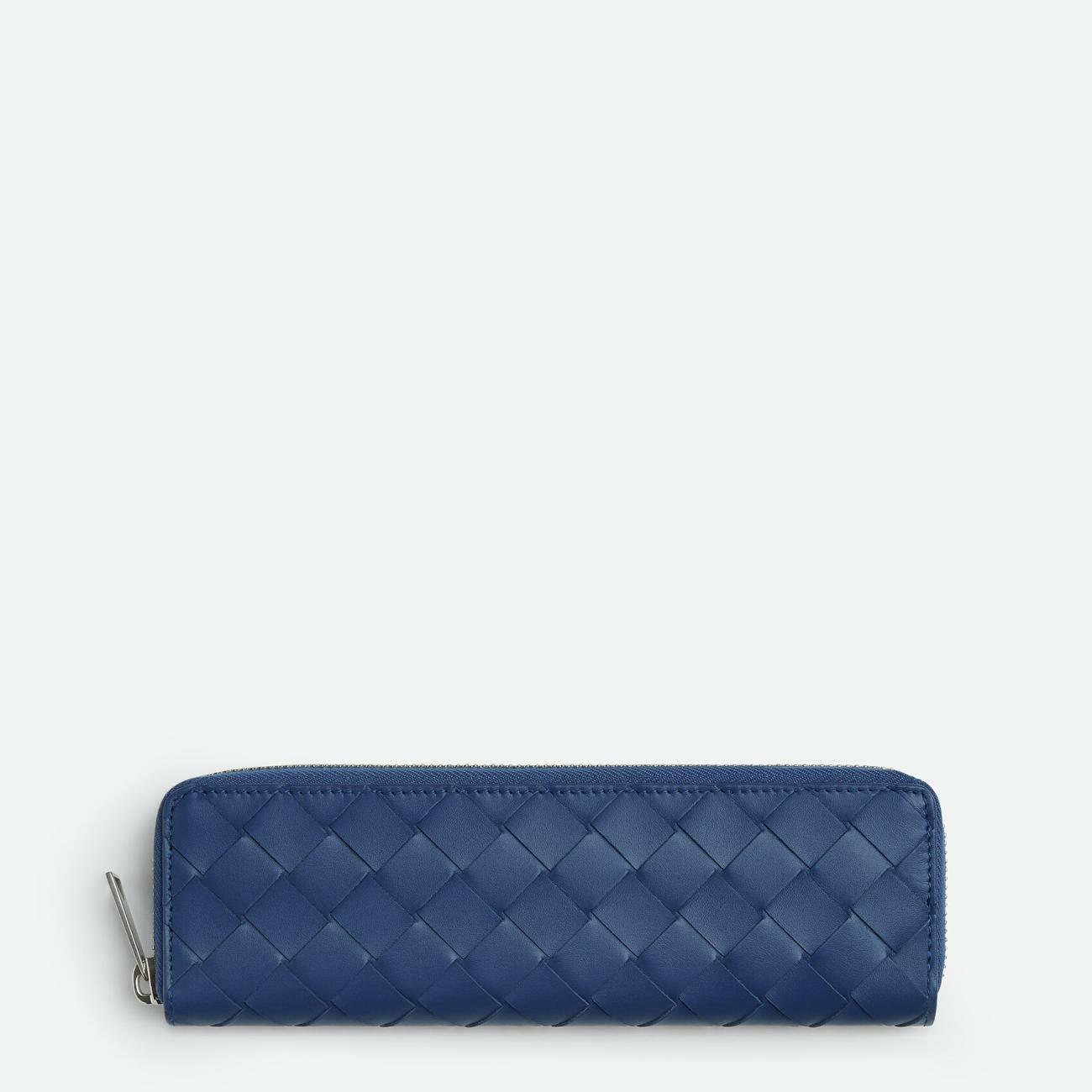 Intrecciato Slim Pencil Case - Cruise