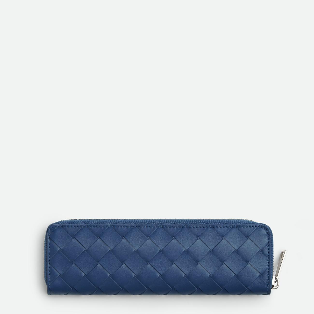 Intrecciato Slim Pencil Case - Cruise