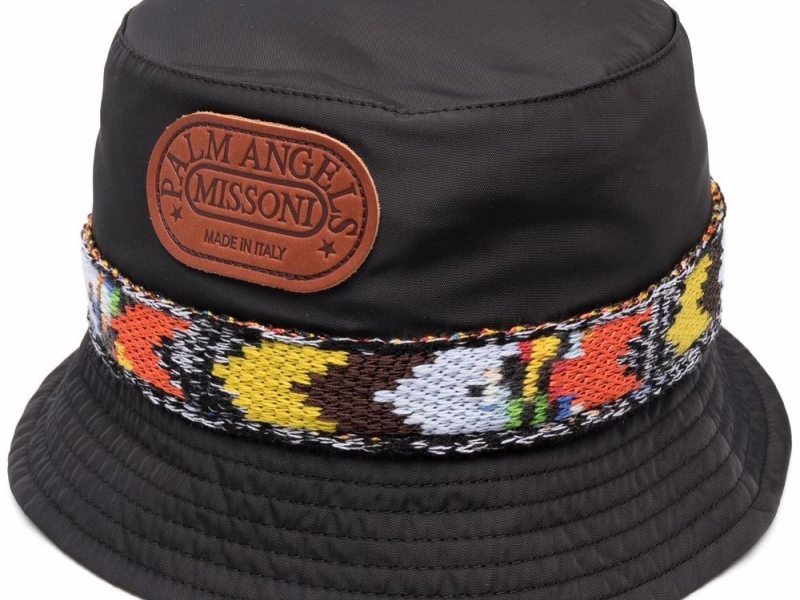 Palm Angels x Missoni Heritage Bucket Hat 'Black/Yellow'