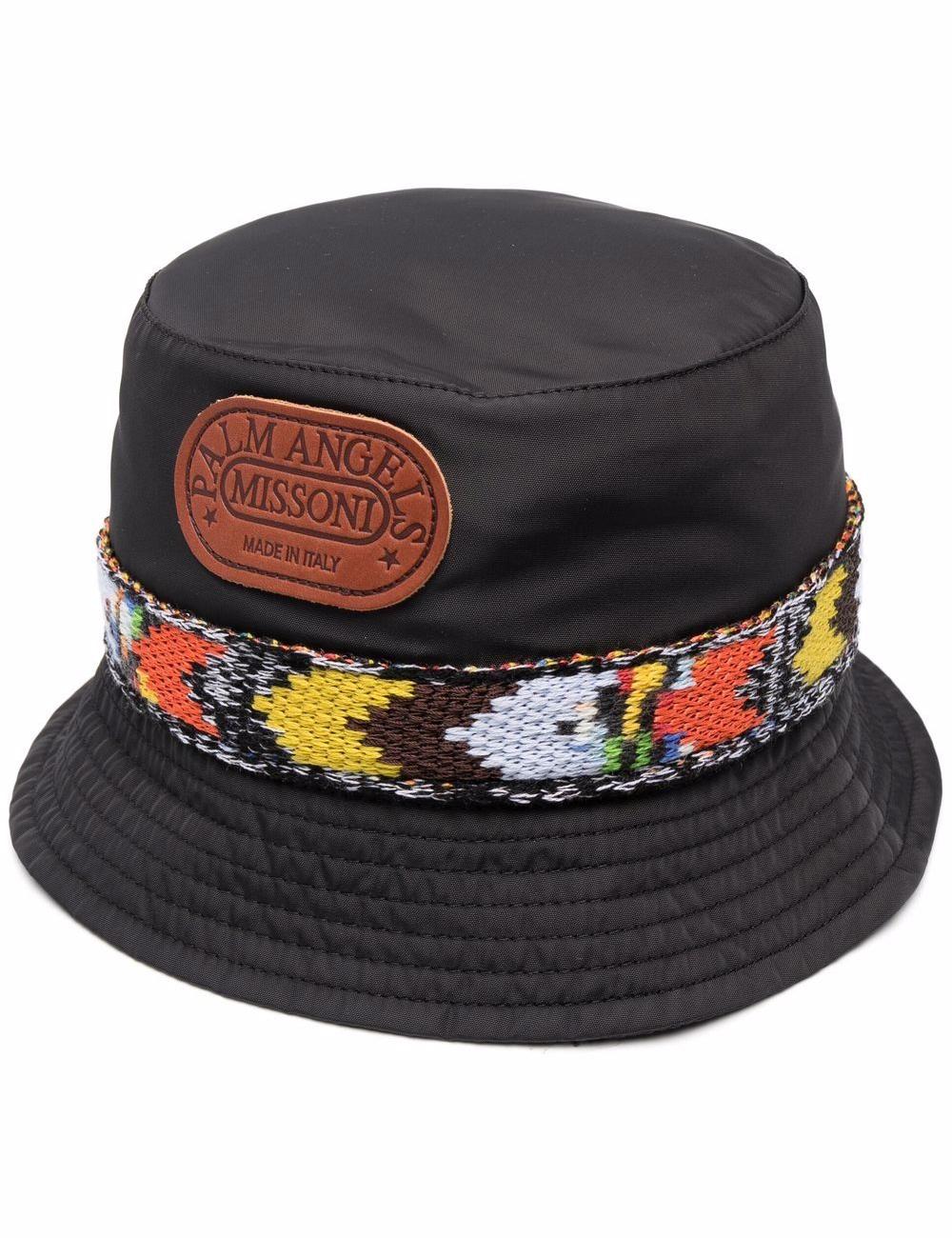 Palm Angels x Missoni Heritage Bucket Hat 'Black/Yellow'