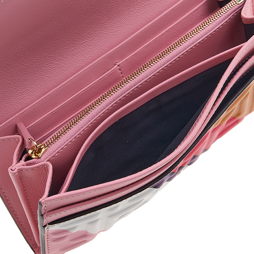 Continental White nappa leather wallet