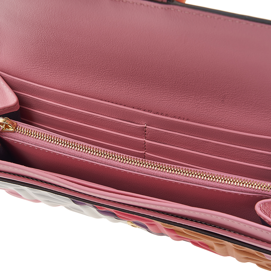 Continental White nappa leather wallet