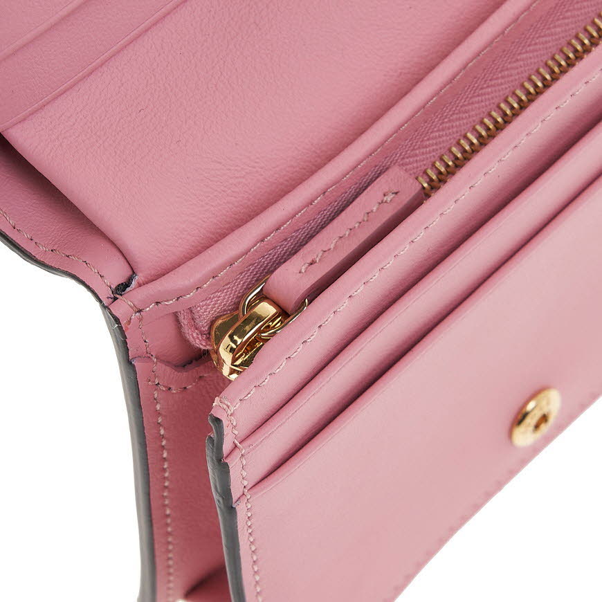 Small Wallet White nappa leather wallet