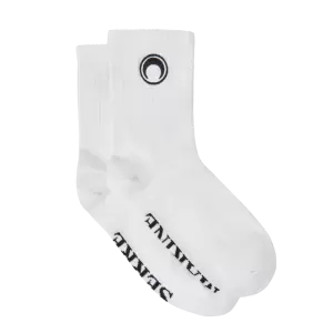 EMBROIDERED OLYMPIC SOCKS - White 