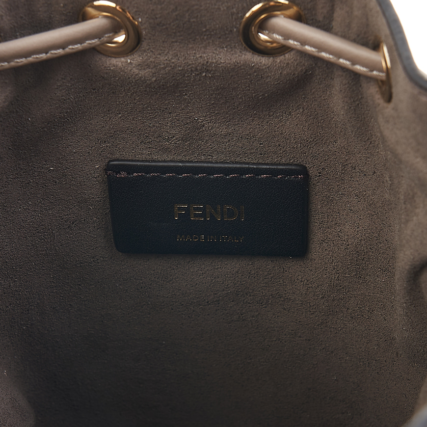 Mon Tresor Dove grey tapestry fabric mini-bag