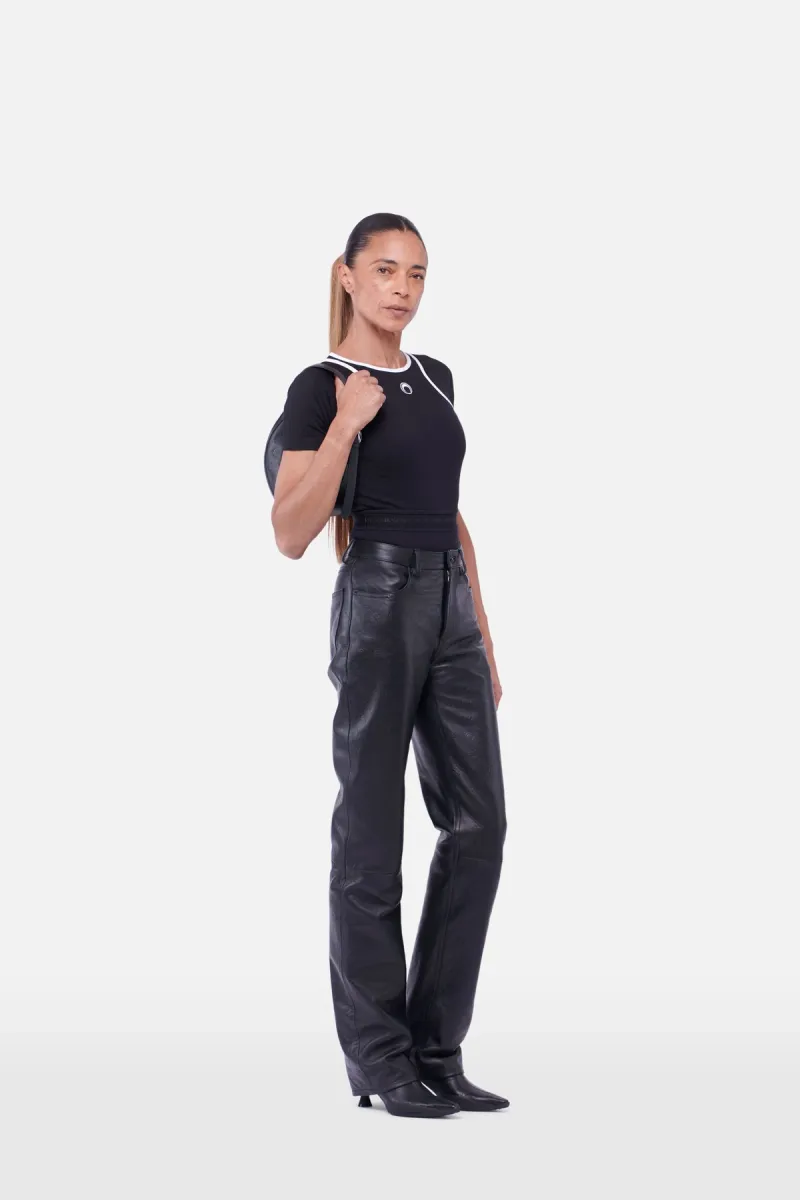 ORGANIC COTTON BODYSUIT - Black